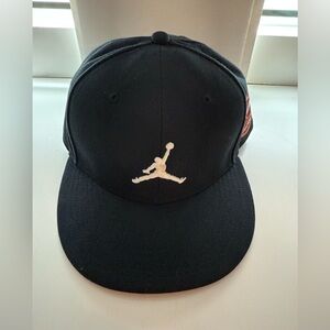 Jordan Black Cap with White Logo